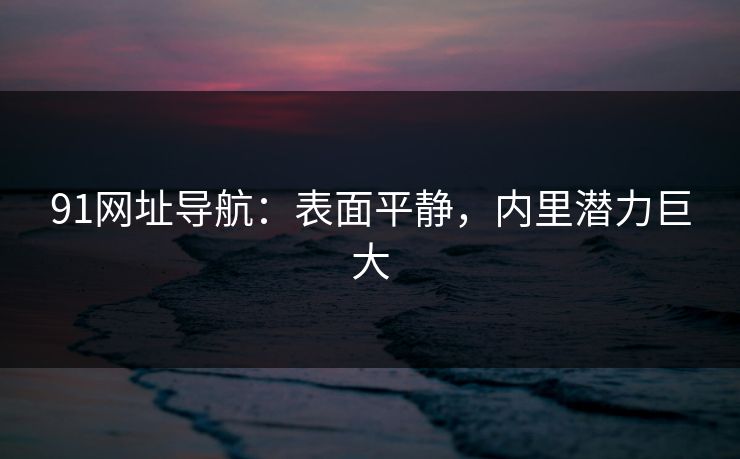 91网址导航：表面平静，内里潜力巨大